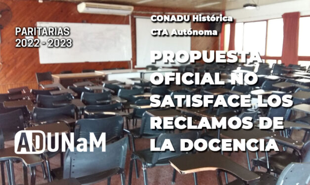 Se reunió la paritaria salarial: el gobierno hizo una propuesta. ADUNAM consulta con sus bases para llevar mandato a la asamblea