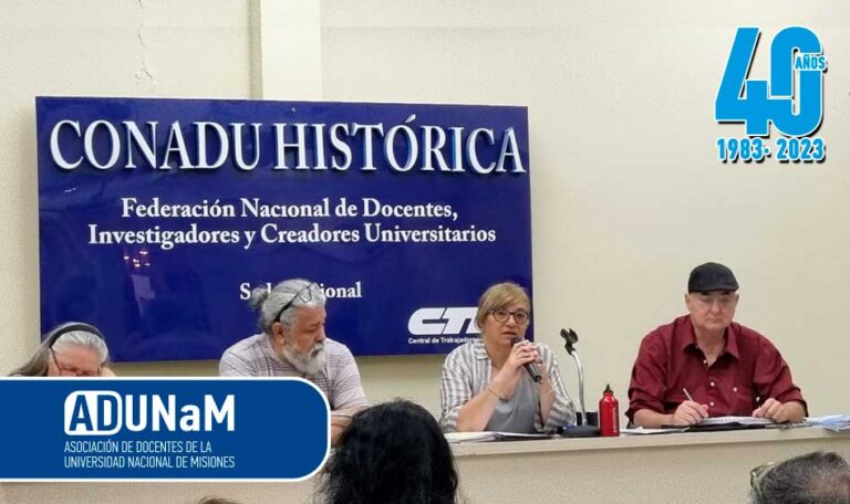 El Congreso Extraordinario de CONADU Histórica llamó a la defensa de la ...