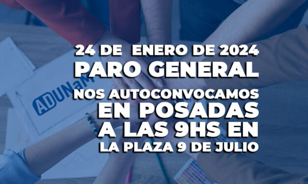 24 DE ENERO PARO GENERAL: NOS AUTOCONVOCAMOS EN DEFENSA DE NUESTROS DERECHOS Y LIBERTADES