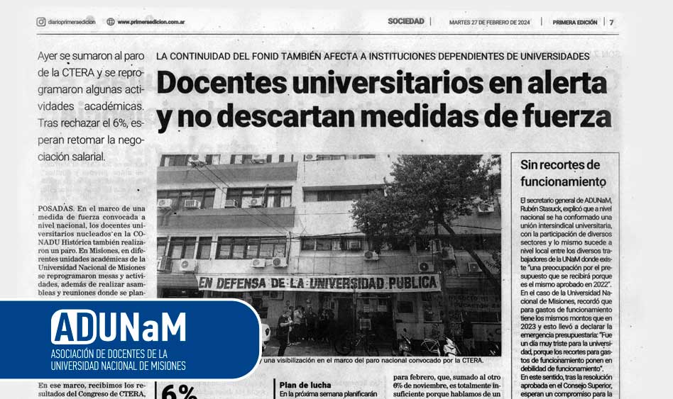 nota-publicada-diario-primera-edicion-protesta-docente-convocado-por-cetera-visibilizacion-problemática-educacion-y-universidad-publica-asociacion-de-docentes-de-la-unam-ADUNAM