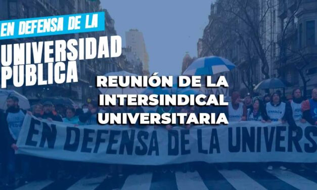 Reunión de la Intersindical Universitaria